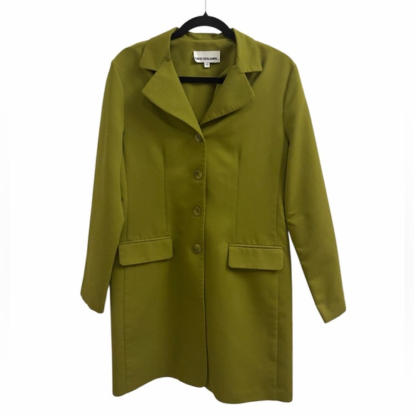 David Benjamin Jackets & Blazers - Olive longline blazer
